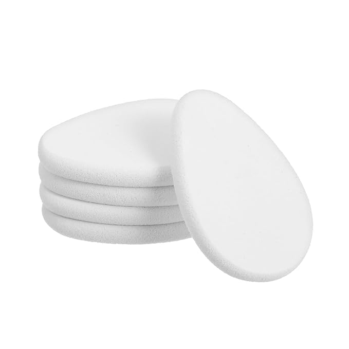 10pcs Round Sponge Puff Set, Smooth Makeup Sponge Blender For Foundation, Oval Puff Set, Beauty Blender Sponges, Natural Easy Soft Long-Lasting, Beginner-Friendly for Wet And Dry Dual Use