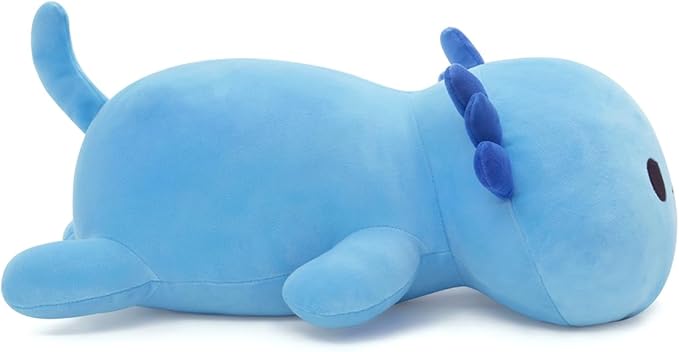 Blue Axolotl Plush Pillow Cute and Soft Axolotl Stuffed Animal Kawaii Plushie Toy Great Gift for Kids, 19.7"
