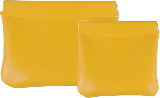 2 PCS Small Makeup Bag for Purse, mini Coin Purse for Women Lipstick Cosmetic Accessories Organizer, Mini Portable Cosmetic Bags, small Travel Kit Storage Pouch (1 Medium, 1 small), LQB-BE