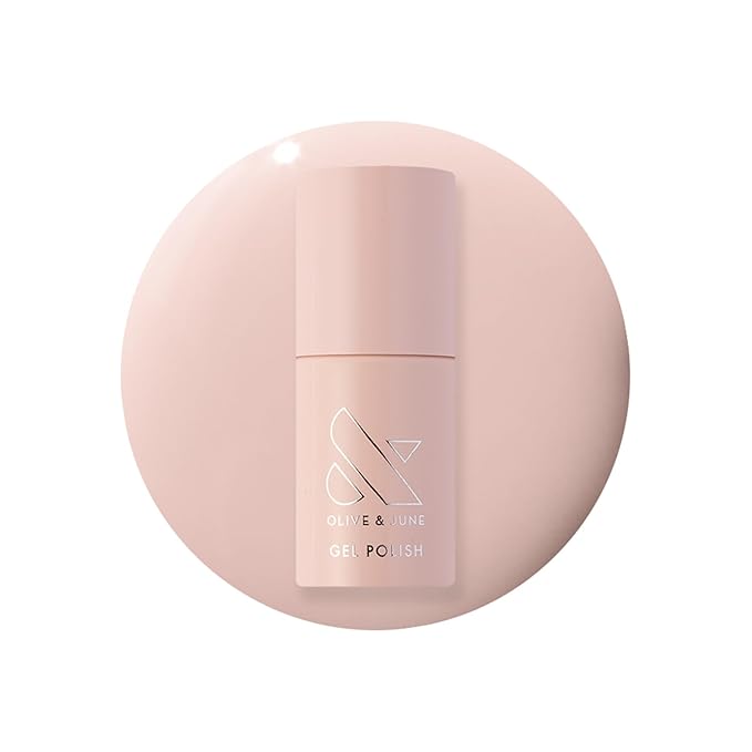 Olive & June Gel Polish | UV LED Nail Lamp Needed | Long Lasting Formula | Up to 21 Days of Wear | Damage-Free Removal | Salon-Quality Manicure at Home | The Queen Takes Her Tea with Milk Sheer Mauve