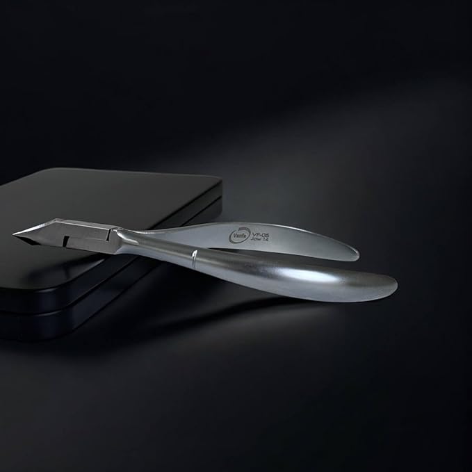 Vanfa Cuticle Nippers, Cuticle Trimmer, Professional Cuticle Cutter - Extremely Sharp - Stainless Steel - Square Head - Single Spring - VF05 Jaw #14 (Pack of 1)