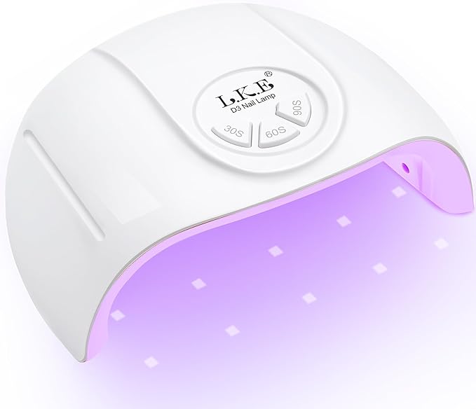 UV Light for Gel Nails, LKE 72W UV LED Nail Lamp with 21pcs Lamp Beads 3 Timers Smart Sensor Nail Dryer for Gel Polish Polygel Fast Curing Professional UV Light for Home Salon Nail Tools
