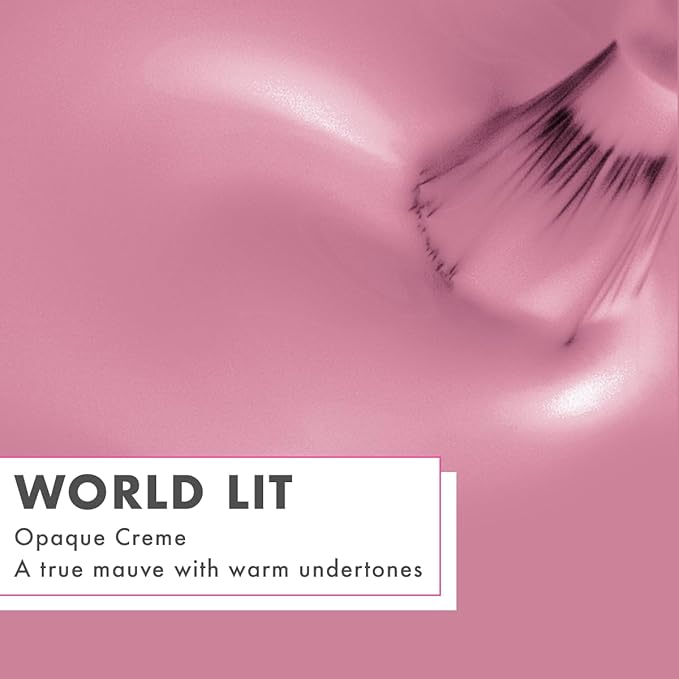 Olive & June Long Lasting Nail Polish | Plump Gel-Like Finish No Lamp Needed Lasts up to 10 days | Salon-Quality Color at Home | 15-Free, Vegan & Cruelty-Free Chip-Resistant Shine | World Lit, Mauve