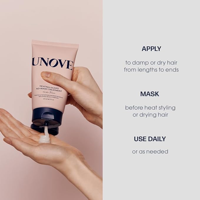 UNOVE Heating Guard No-wash Leave In Hair Treatment 147ml/4.97fl.oz | Hair Leave In Conditioner For Frizzy Dry Damaged Hair | Hair Heat Protectant & Frizz Control | Deep Conditioning