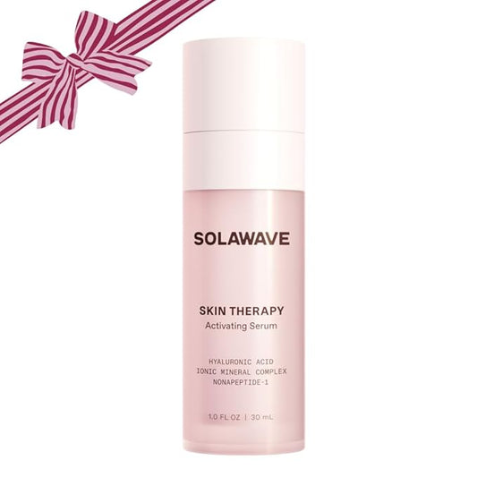 Solawave Wand Skin Therapy Activating Serum | Hyaluronic Acid and Peptides | Enhance Skincare Device Results | Hydrating Microcurrent Galvanic Current | Wrinkle Smoothing