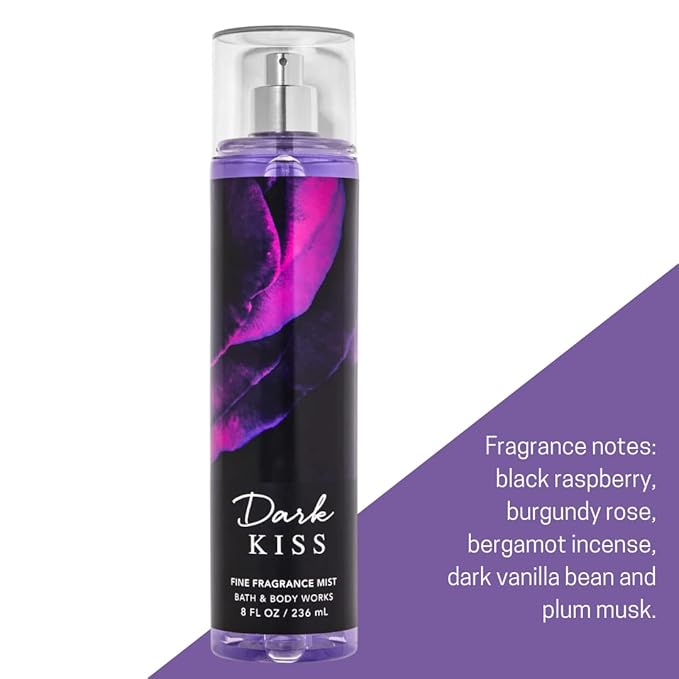 Bath & Body Works Dark Kiss Fine Fragrance Mist, 8 Ounce