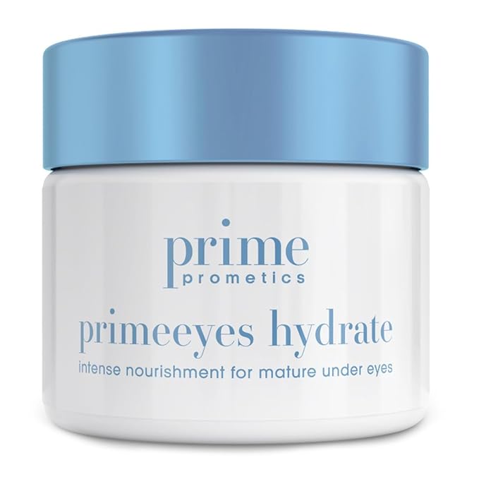 PRIME PROMETICS PrimeEyes Hydrate Under Eye Cream for Mature Women – Hydrating Eye Cream for Dark Circles and Wrinkle Repair – Soft, Glowing & Healthy Under Eyes