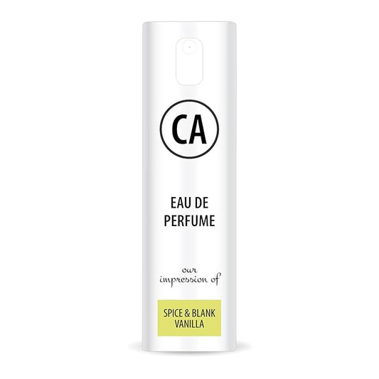 CA Perfume Originals Spice & Black Vanilla for Men Eau De Parfum Vanilla Scent Long Lasting Cologne for Men Travel Size TSA Ready for Day and Night Wear 0.33 Fl Oz 10ml