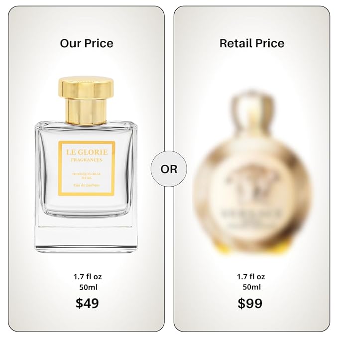 Inspired by V*rsace's Eros Pour Femme Eau de Parfum, Heroes Floral Musk EDP, Long Lasting 12-14 Hours Perfume Spray for Women, All Skin Types, Cruelty Free - 1.7oz 50ml