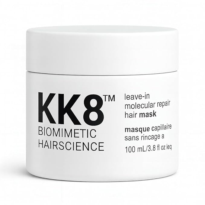 KK8 Biomimetic Hairscience Leave-In Molecular Repair Hair Mask, Professional Strength Treatment for Damaged Hair, 3.8 fl oz