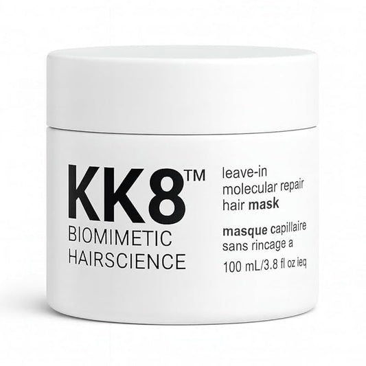KK8 Biomimetic Hairscience Leave-In Molecular Repair Hair Mask, Professional Strength Treatment for Damaged Hair, 3.8 fl oz