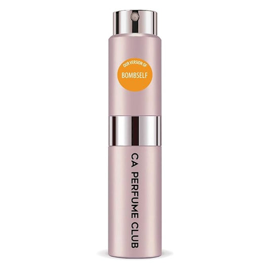 CA Perfume Impression of Bombself for Women Floral Fruity Scent Long Lasting Perfumes for Women Eau De Parfum Travel Size Refillable Atomizer Spray 0.27 Fl Oz 8ml