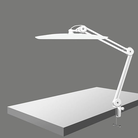 3500 Lumen Led Desk Lamp, 38W Nail Tech Table Lamp Adjustable High Light Dimmable Task Lamp for Home Office Beauty Salon Workbench, Shadowless Lighting - Luxury White (Universal Manicure Table Clamp)