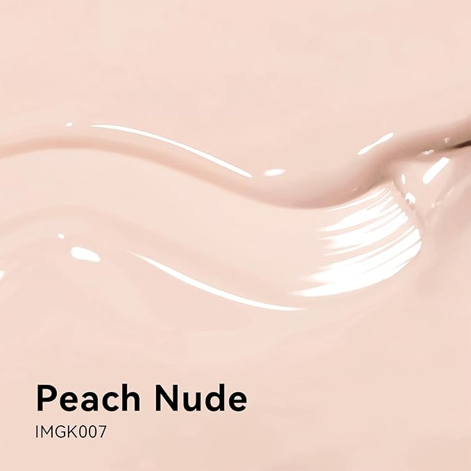 MAYCHAO 15ML Peach Nude Gel Nail Polish 1Pc Nude Pink Gel Polish Soak Off UV LED Nail Polish Nail Art Starter Manicure Salon DIY at Home, 0.5 OZ