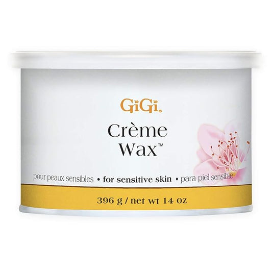 GiGi Crème Wax for Hair Removal, Soft Wax for Sensitive Skin, Face & Body, Gentle Formula, 14 oz, 1 Pack