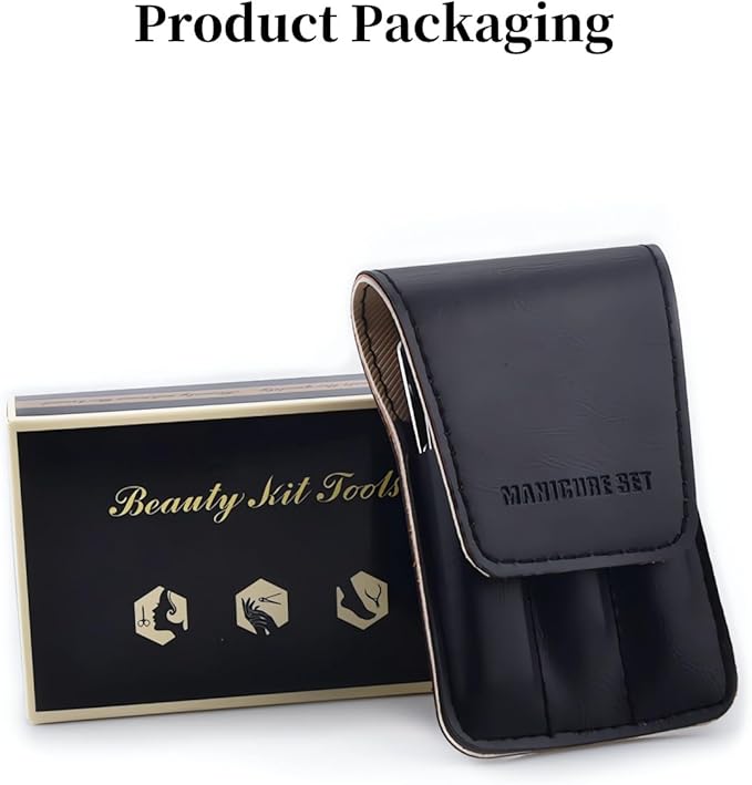 Nail Clipper Set, 6 Pcs Toenail Clippers, Stainless Steel Fingernail Clipper, and PU Leather Manicure Set, Purse Essentials Travel Nail Kit Gift Ideas