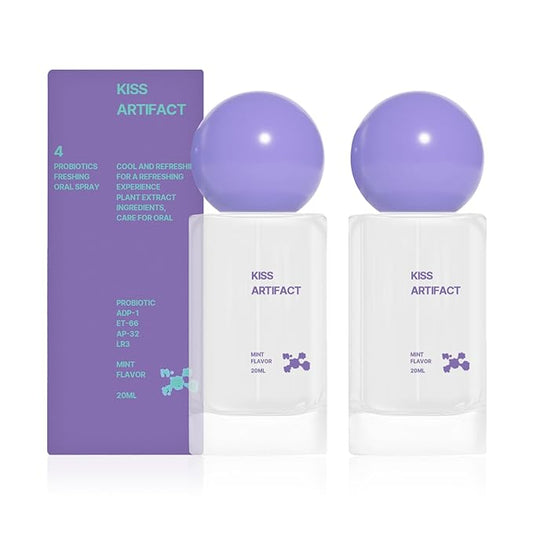 2Pcs Probiotic Oral Spray for Long-Lasting Freshness,Alcohol-Free Oral Spray with Probiotics for Breath Care,Convenient Travel-Sized Breath Spray (20ml/0.68floz)