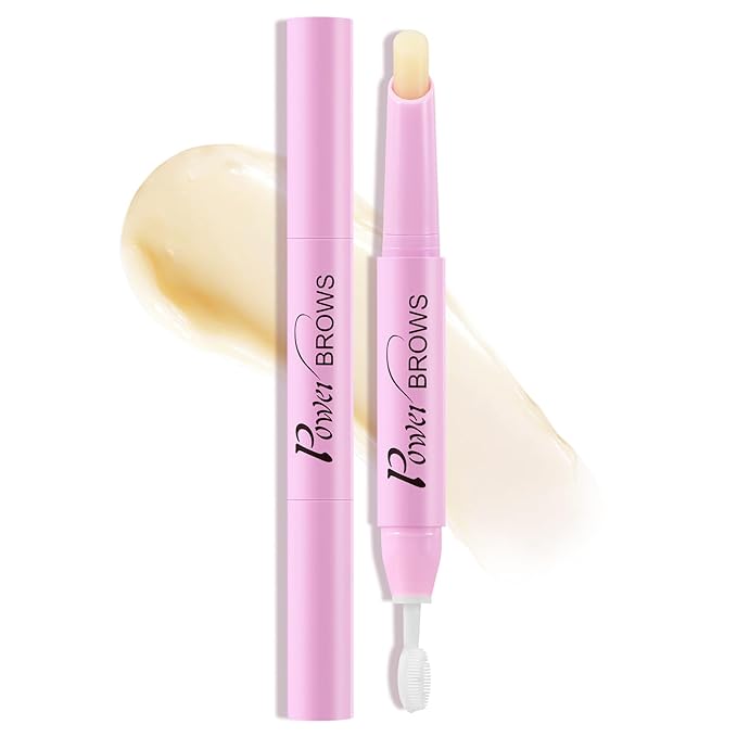 Boobeen Brow Wax Clear, Waterproof Eyebrow Wax Styling Pencil, Shaping with Slanted Tip Application, Long-Lasting Hold