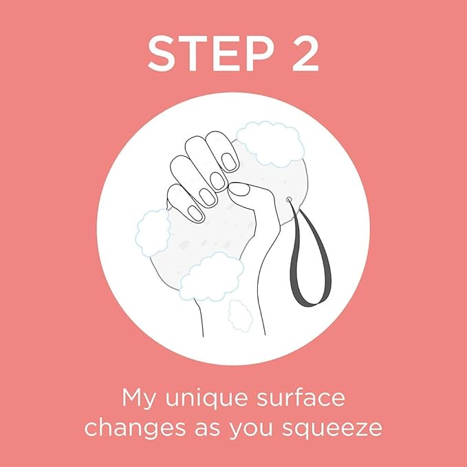 Spongelle French Lavender Wild Flower Buffer Body Scrubber | Bath & Shower Loofah for Women | Exfoliator with Body Wash Infused Sponge | 14+ uses (Pack of 2)