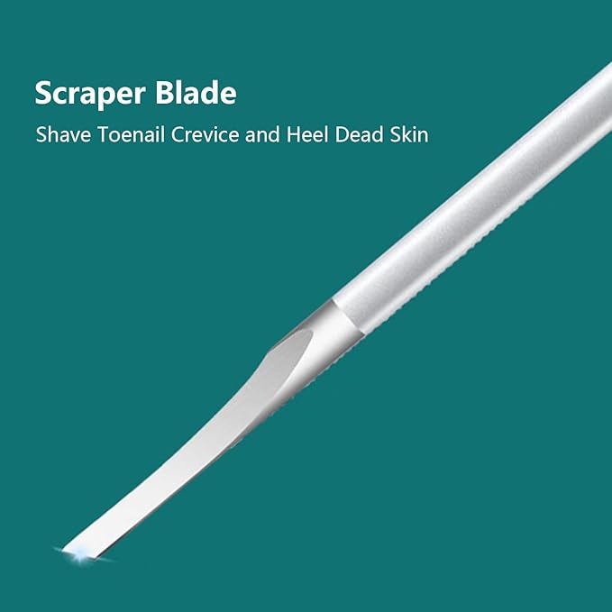 Manicure Set,Professional Pedicure Knife Set,Dead Skin Corn Foot Callus Remover Kit,Foot Care Tools for Travel or Home,Stainless Steel Foot File Rasp,Calluses Pusher