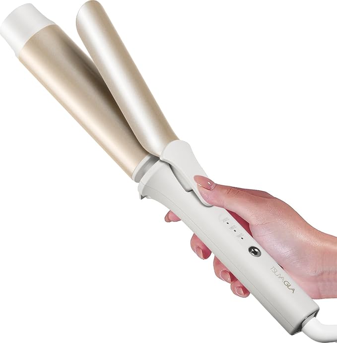 Hair Curling Wand, 1.6 Inch Long Barrel Ceramic Curling Iron, Hair Curler with Keratin&Argan Oil Infused, Curling Wand for Long Hair Transform Your Look in Seconds