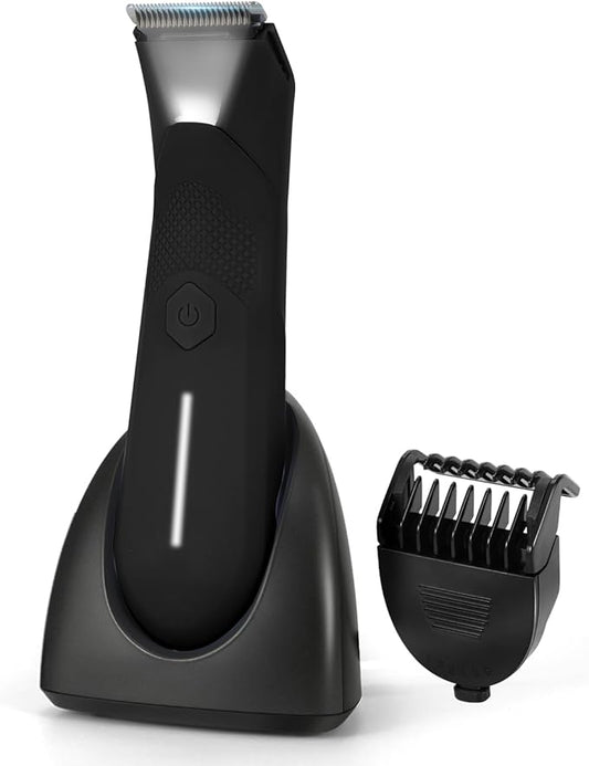 Manscaper for Men, Groin Trimmer for Men and Women, Body Hair Trimmer and Ball Trimmer with Light, Pubic Hair Shaver, Manscape Kit, 7 Precisions, Waterproof Wet / Dry Grooming, 240 Minutes Shaving