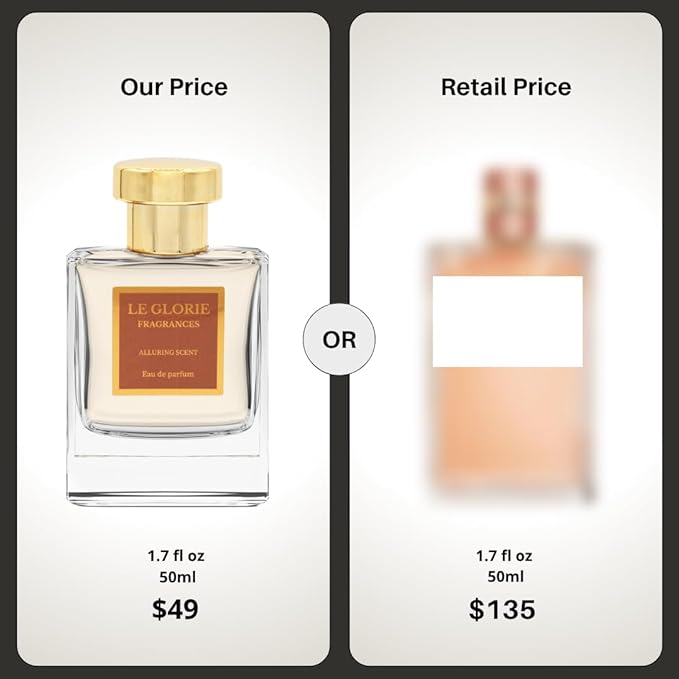 Inspired by C-Hha Al-lure, Alluring Scent EDP, Long Lasting Luxury Perfume Spray for Women, Cruelty Free - 1.7 oz 50ml