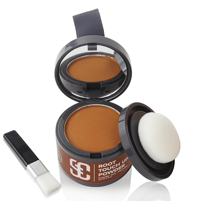SOVONCARE Hairline Powder - Root Touch Up & Gray Hair Concealer for Men and Women, Instantly Covers Thinning Hair and Bald Spots, Natural-Looking Coverage Copper Red