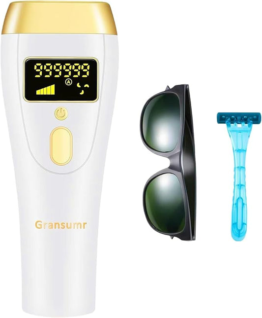 IPL Laser Hair Removal Device for Women & Men - at-Home Painless Ultra-Fast Flash Hair Remover, 86% Hair Reduction in 4 Weeks, High Energy & 5 Modes, 8 Mins Full Body & Bikini Line & More
