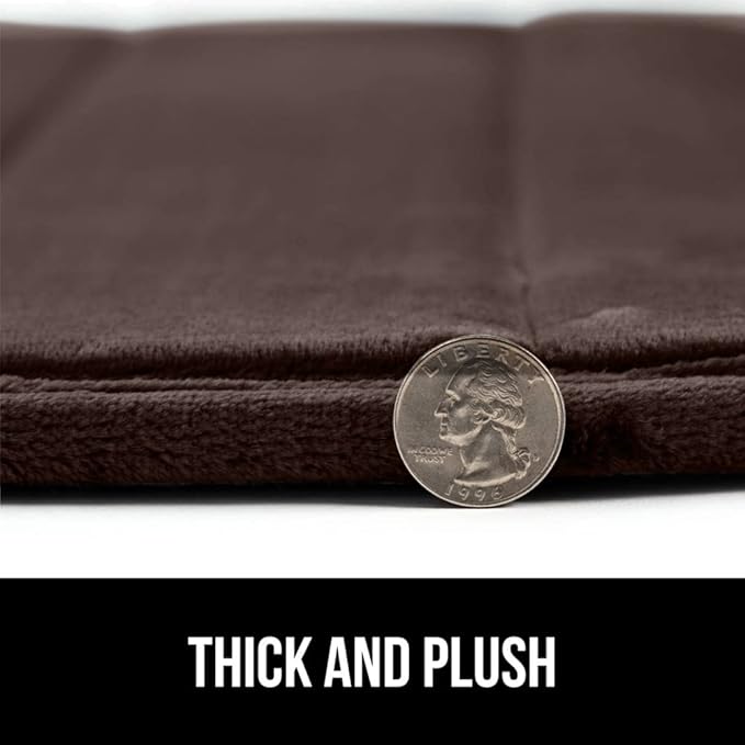 GORILLA GRIP Memory Foam Bath Mat, Soft Absorbent US Designed Bathroom Rug, Gripping Dots Machine Washable Bathmat, Cushioned Floor Mats, Shower Sink Rugs Room Décor Accessories, 30x20 Brown