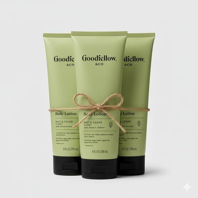 Goodfellow & Co Body Lotion - Moroccan Mint and Cedar Scent - 8 fl oz (Bundle of 3)
