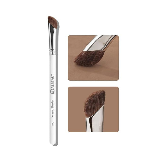 Eyeshadow Brush, Angled Nose Contour Brow Bone Highlight Makeup Brush (190 angled shader)