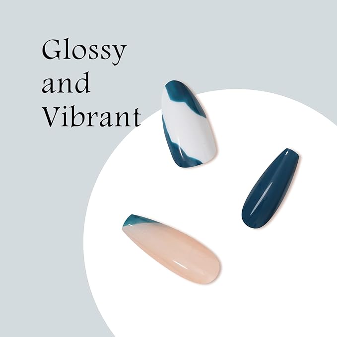 MAYCHAO 15ML Gel Nail Polish 1Pc Green Blue Gel Polish Soak Off UV LED Nail Polish Nail Art Starter Manicure Salon DIY at Home, 0.5 OZ