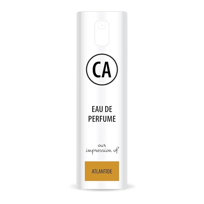 CA Perfume Impression of Atlantide Unisex Eau De Parfum Floral Fruity Scent Long Lasting Unisex Fragrance Travel Size TSA Ready for Day and Night Wear 0.33 Fl Oz 10ml