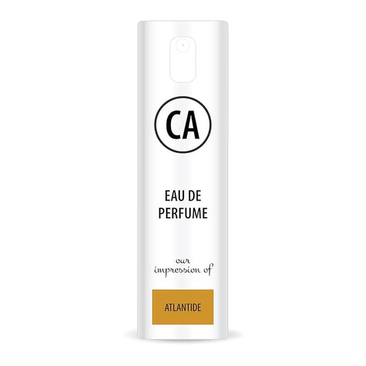 CA Perfume Impression of Atlantide Unisex Eau De Parfum Floral Fruity Scent Long Lasting Unisex Fragrance Travel Size TSA Ready for Day and Night Wear 0.33 Fl Oz 10ml