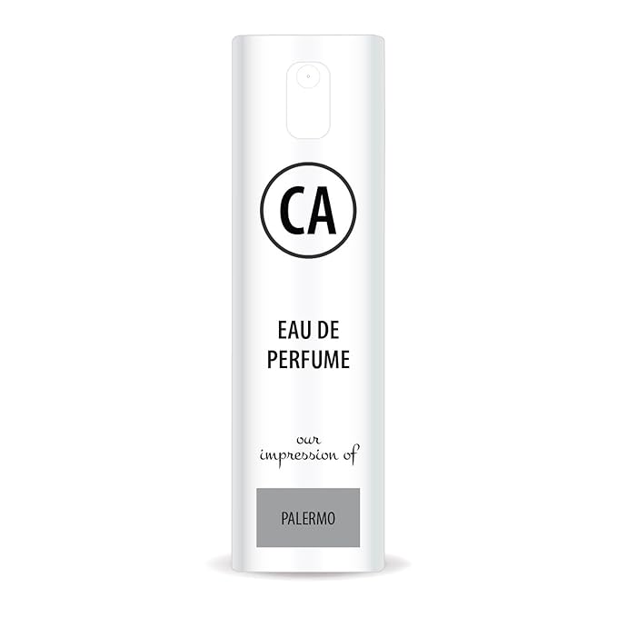 CA Perfume Impression of Palermo for Women Eau De Parfum Citrus Scent Long Lasting Perfumes for Women Travel Size TSA Ready for Day and Night Wear 0.33 Fl Oz 10ml