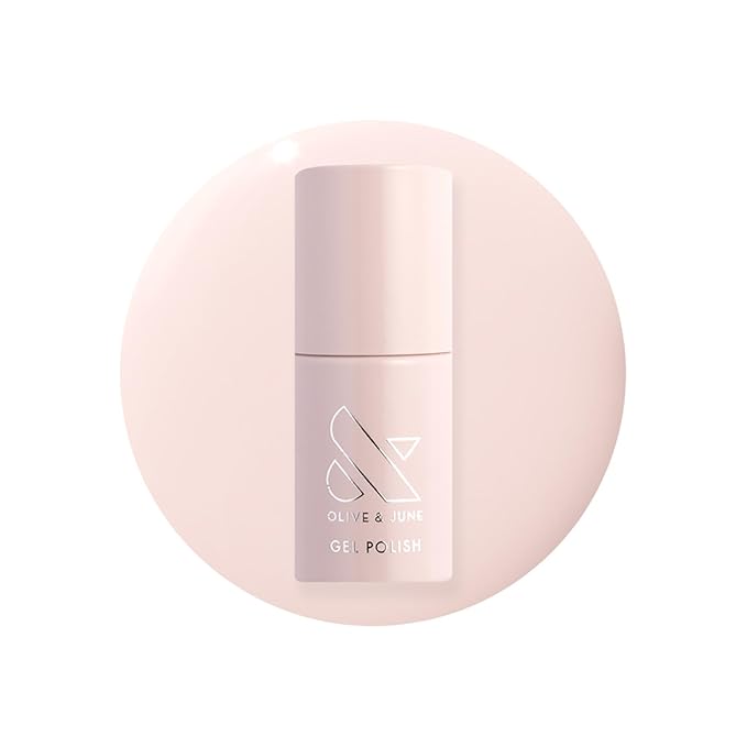 Olive & June Gel Polish | UV LED Nail Lamp Needed | Long Lasting Formula | Up to 21 Days of Wear | Damage-Free Removal | Salon-Quality Manicure, Pedicure at Home | GH | Baby Pink