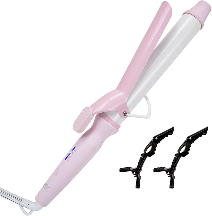 SVEY Ceramic 1.25-inch (About 3.2 cm) Extended Curling Iron, 1.25-inch (About 3.2 cm) Curling Iron can Create Any Curly Hairstyle - Suitable for Medium to Long Hair.
