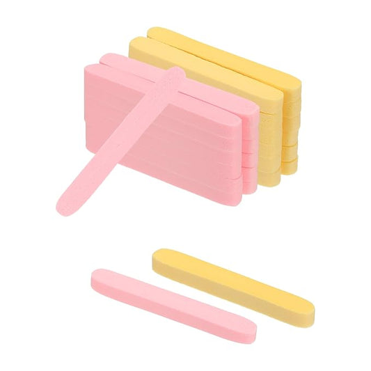 uxcell 120 Count Compressed Facial Sponges Round Face Cleansing Sponges Pads for Daily Skincare Routines at Home, Kitchen(Yellow, Pink)