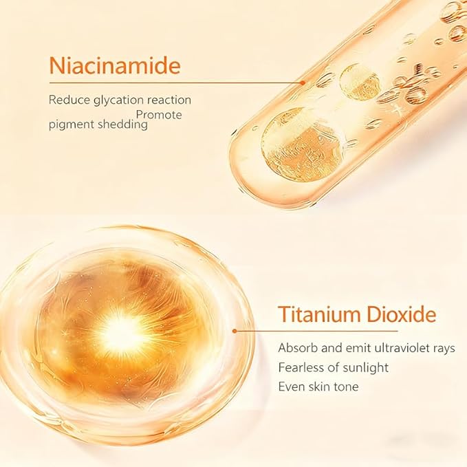 Vitamin C Makeup Tone up Cream, Five Vitamin C Natural Makeup Cream, Moisturizing Brightening Concealer, Deep Hydration, Conceal Pores, Lightweight Long Lasting, For All Skin Type (2PCS)