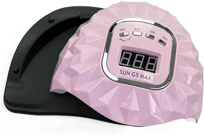 200W LED Nail Lamp for Gel Polish, Fast Nail Dryer with Automatic Sensor, 4 Timer Setting, LED Nail Light for Fingernail and Toenail Nail