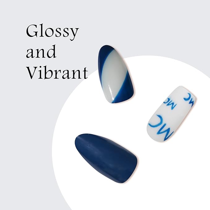 MAYCHAO 15ML Blue Gel Nail Polish 1Pc Navy Blue Gel Polish Soak Off UV LED Nail Polish Nail Art Starter Manicure Salon DIY at Home, 0.5 OZ