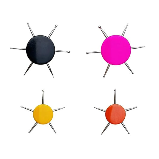 4Pcs Nail Dotting Tool 6 In 1 Circular, 12 Sizes Nail Design Dotting Pen, Multipurpose Manicure Pen for Pattern Tracing Stylus Dot Embossing, Professional Nail Salon or Home Use