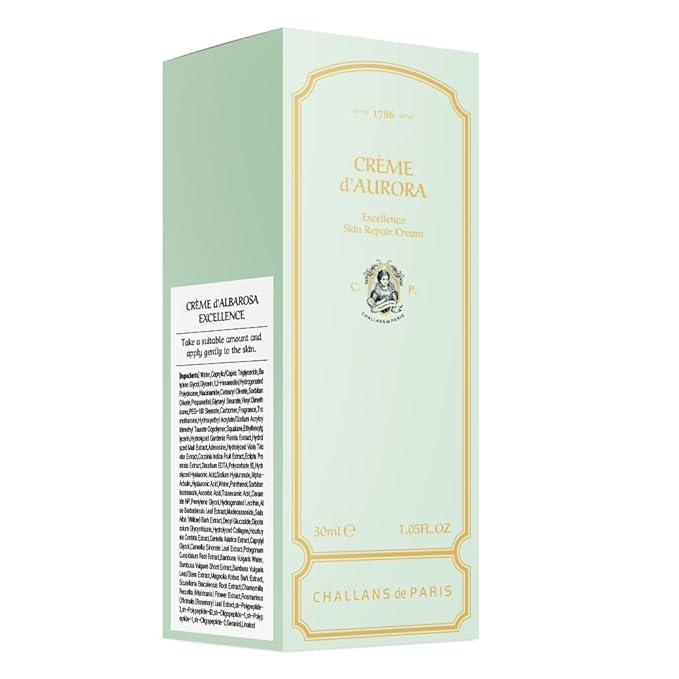 PARIS CRÈME d’AURORA EXCELLENCE – Revitalizing Moisture & Comfort Cream, Lightweight Rapid Absorption, 1.05 fl oz (30 ml)