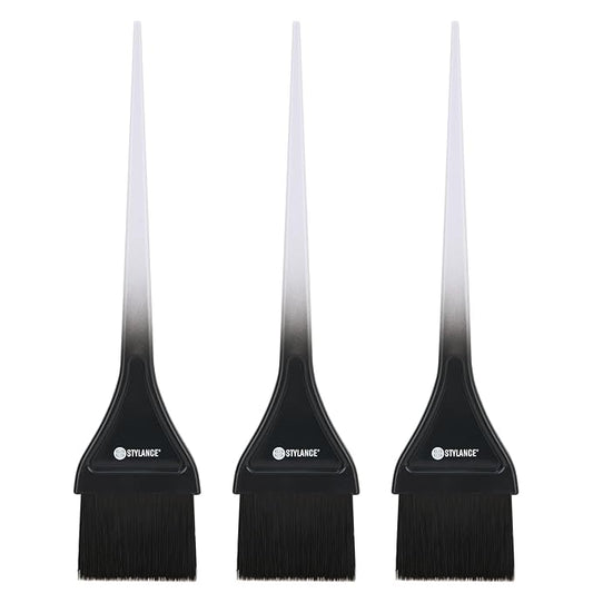 3 Pieces Hair Color Brush Kit, Balayage Tint Brush, Soft Deying Bristles for Salon & DIY Hair Coloring (Type B)