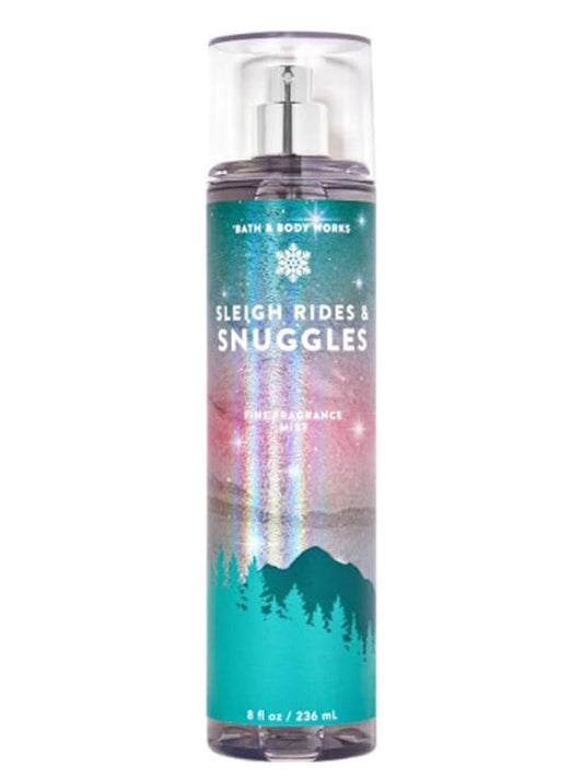 Bath & Body Works Fine Fragrance Body Spray Mist 8 fl oz / 236 mL (Sleigh Rides & Snuggles)