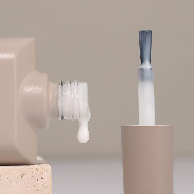 MAYCHAO 15ML Gel Nail Polish 1Pc Jelly Milky White Gel Polish Soak Off UV LED Transparent Nail Polish Nail Art Starter Manicure Salon DIY at Home, 0.5 OZ