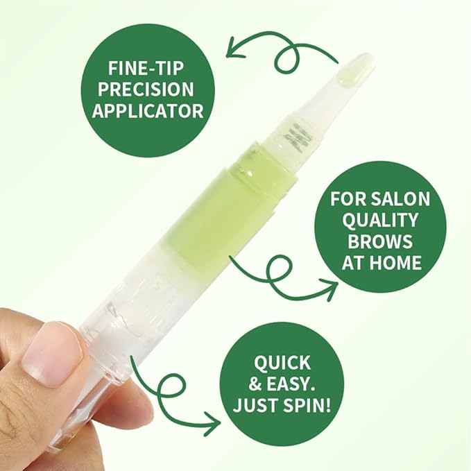 Eyebrow Wax Kit for Hair Removal,Waxing Strips for Eyebrows Women, Eyebrow Waxing Kit with Wax Pen Hair Removal (10 Pcs Cotton Strips 4 Pcs Cleansing Wipes)