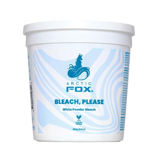 Arctic Fox Bleach Please White Powder Hair Bleach, Lifts Up to 9 Levels, Dust-Free, Vegan & Cruelty-Free, Quick-Acting Formula for Platinum Blonde, All Hair Types, 8.8 oz Tub