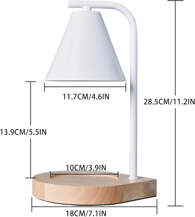 SOKCVSEA Candle Warmer Lamp - Candle Warmer with Dimmable, Birthday Gifts for Women Mom Gifts, House Warming Gifts New Home Decor, Wax Melt with 2 Bulbs White